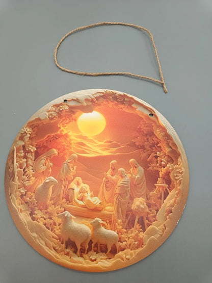 Weihnachtsbild Krippen-Motiv Verpackung