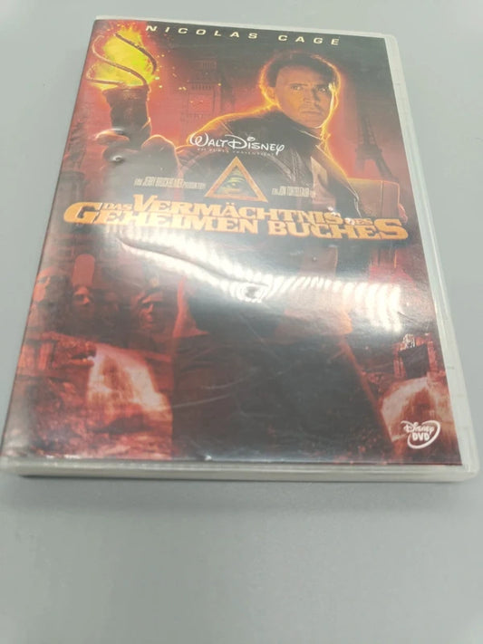 Das Vermächtnis des geheimen Buches DVD mit Nicolas Cage, Vorderseite der Originalhülle