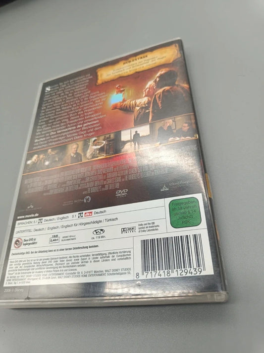 Rückseite der Das Vermächtnis des geheimen Buches DVD-Hülle mit Filminformationen und Szenenbildern