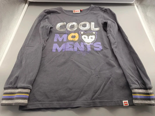 LEGO Wear Sweatshirt Größe 140 mit COOL MOMENTS-Aufdruck, Vorderseite