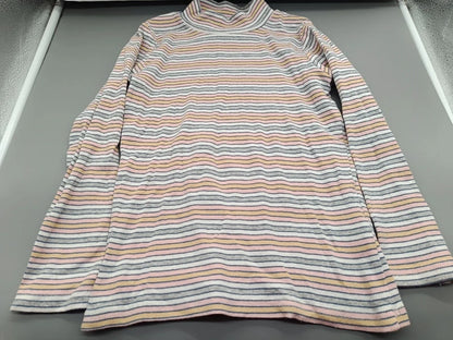 Bunt gestreiftes Pocopiano Rippshirt Größe 140, Vorderseite