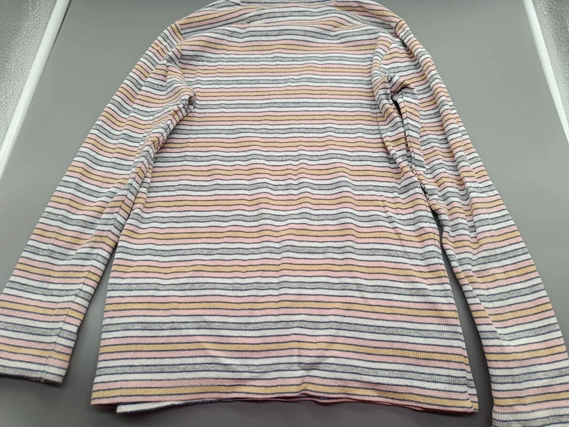 Rückseite des bunt gestreiften Pocopiano Langarmshirts