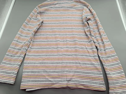 Rückseite des bunt gestreiften Pocopiano Langarmshirts