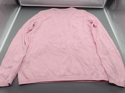 Rückseite des roséfarbenen Einhorn-Pullovers