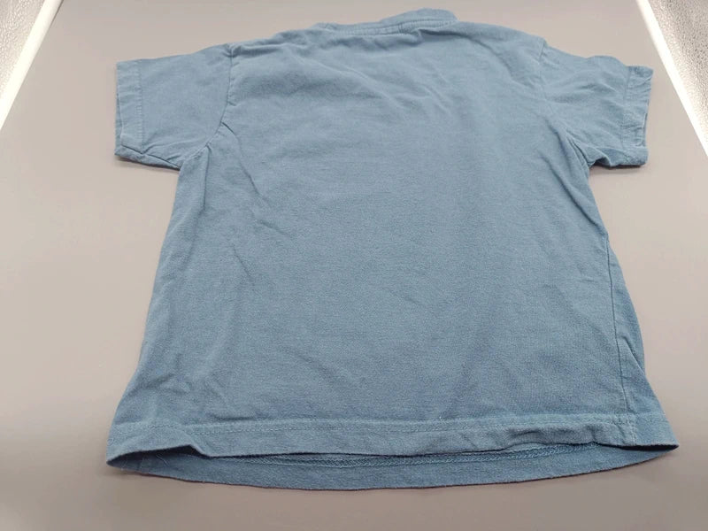 Rückseite des blauen Safon T-Shirts Größe 122