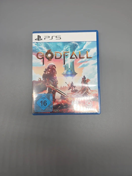 Godfall PS5-Spiel mit USK-16-Kennzeichnung, Vorderseite der Originalhülle