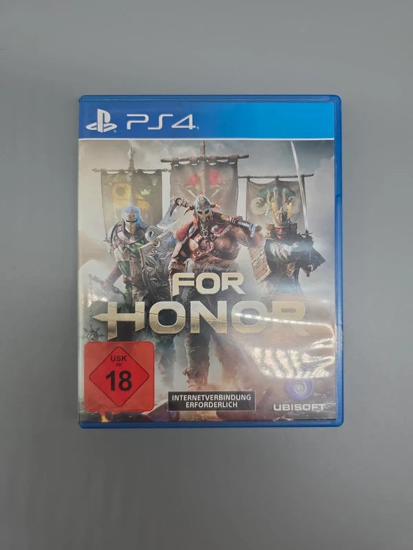 For Honor für PlayStation 4, Vorderseite der Hülle mit USK-18-Kennzeichnung