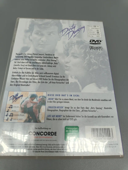 Dirty Dancing DVD, Rückseite mit Filmangaben und Extras