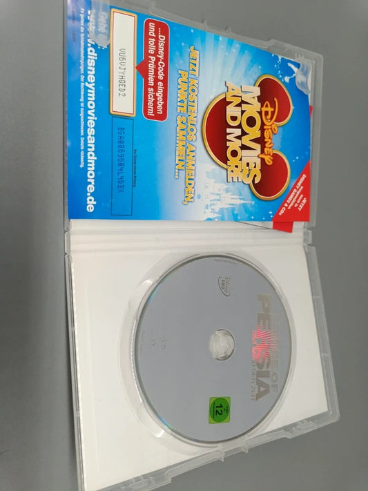 Geöffnete Prince of Persia Der Sand der Zeit DVD-Hülle mit Einleger und eingelegtem Datenträger