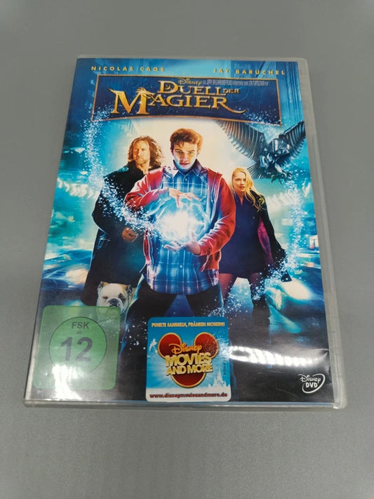 Duell der Magier Disney-DVD mit Einleger und Datenträger in der geöffneten Hülle