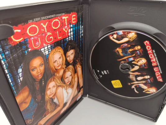 Geöffnete Coyote Ugly DVD-Hülle mit Cover und Disc