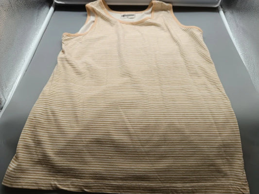 Creme-beige gestreiftes Damen-Top in Größe S, Vorderseite
