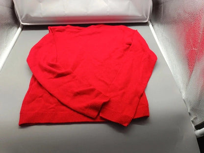 Rückseite des roten Pepperts Kinder-Strickpullovers Größe 134/140