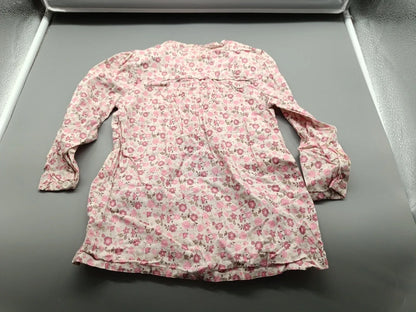 Rückseite der rosé-weißen Okay Bluse Größe 92