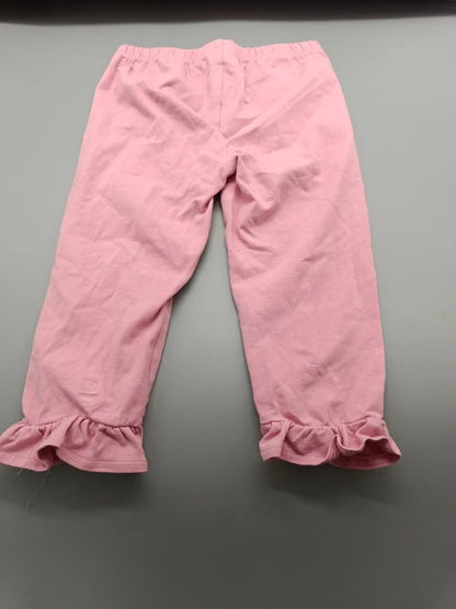 Rückseite der roséfarbenen Topolino Leggings Größe 104