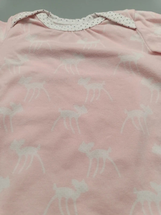 Vorderseite des Babydoc Baby-Langarmshirts Größe 56 mit Wellenkante