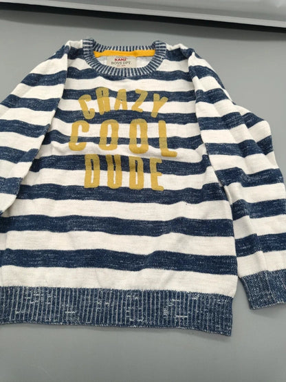 Kanz Strickpullover Crazy Cool Dude Größe 98, Vorderseite