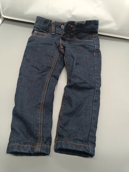 Marineblaue gefütterte C&A Kinderjeans Größe 92, Vorderseite