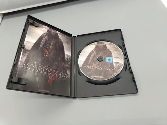Geöffnete Solomon Kane DVD-Hülle mit Einleger und eingelegtem Datenträger