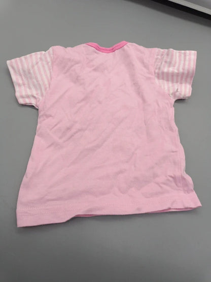 Rosa Topolino Baby-T-Shirt Größe 62, Rückseite