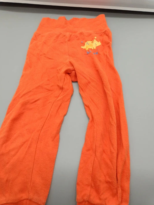 Orangefarbene Lupilu Kinderhose mit Dino Größe 86, Vorderseite
