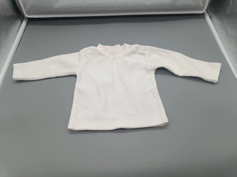 Weißer Baby Club Baby-Pullover Größe 56, Vorderseite