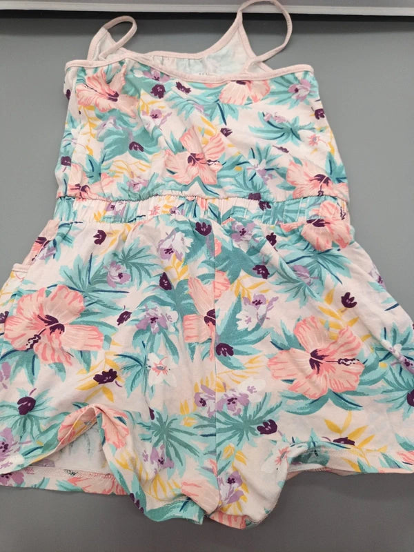 Rückseite des bunten H&M Kinder-Hosenkleids