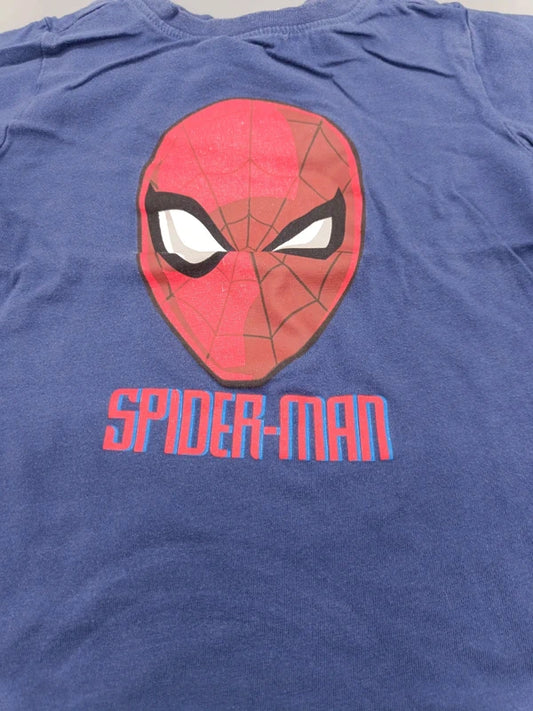 Blaues Kinder-T-Shirt mit großem Spider-Man-Motiv