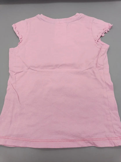 Rückseite des rosa Impidimpi Kinder-T-Shirts