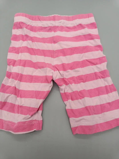 Rückseite der rosa-pink gestreiften Lupilu Sommerhose Größe 98/104