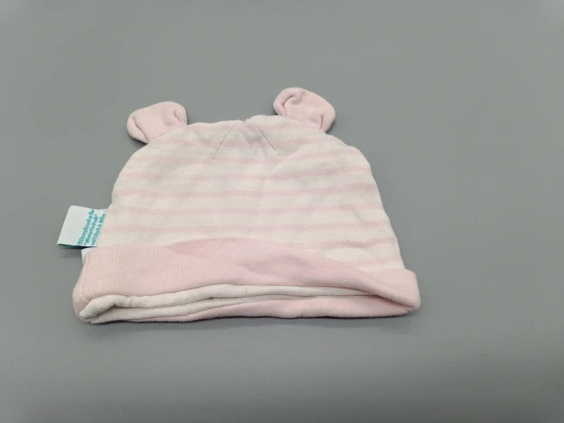 Rückseite der rosa Disney Baby Mütze mit Ohren