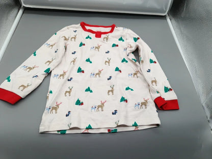 Langarmoberteil des Kinder-Weihnachtspyjamas Größe 98/104, Vorderseite