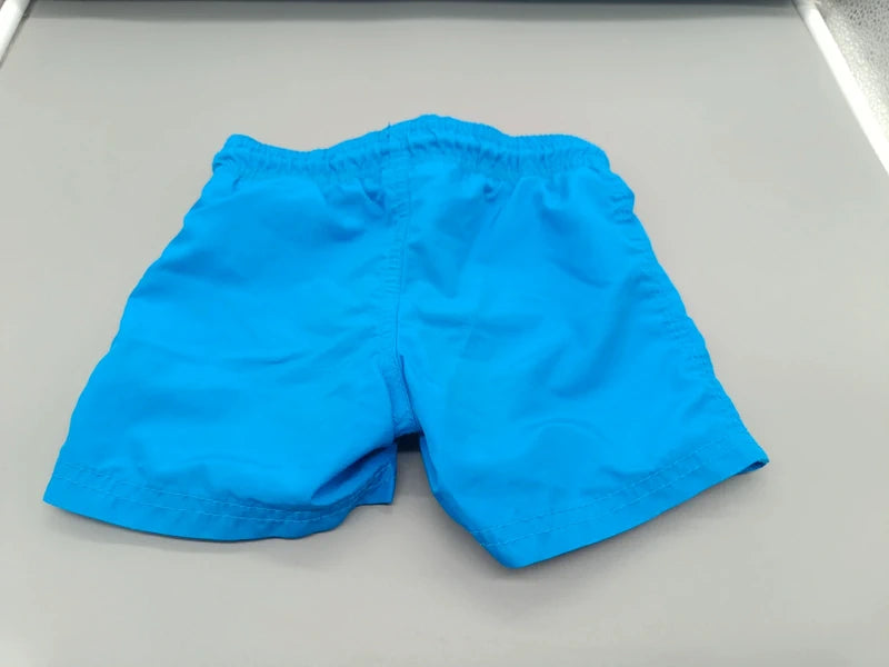 Rückseite der blauen H&M Kinder-Schwimmshorts
