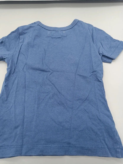 Rückseite des blauen H&M Kinder-T-Shirts Größe 92