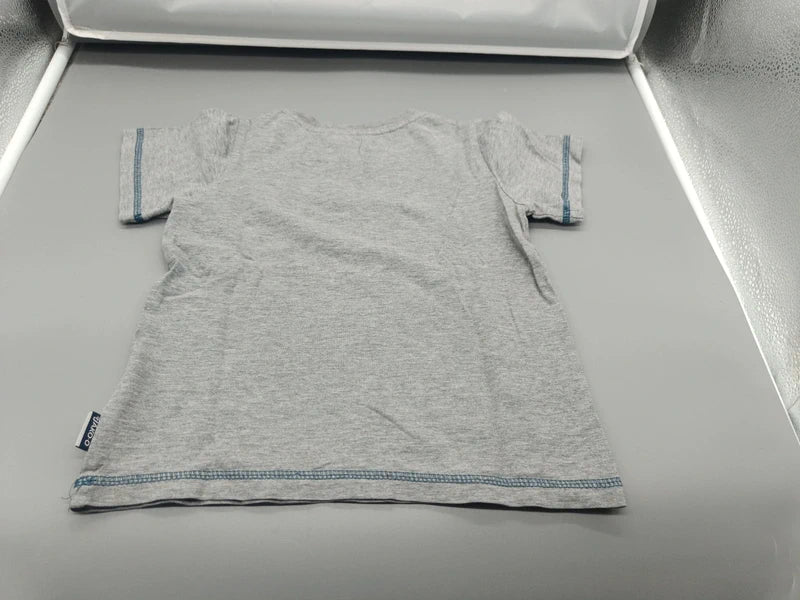 Rückseite des grau melierten Jako-o Kinder-T-Shirts