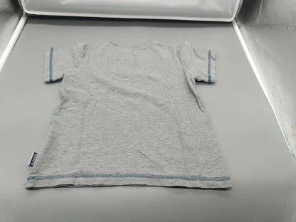 Rückseite des grau melierten Jako-o Kinder-T-Shirts