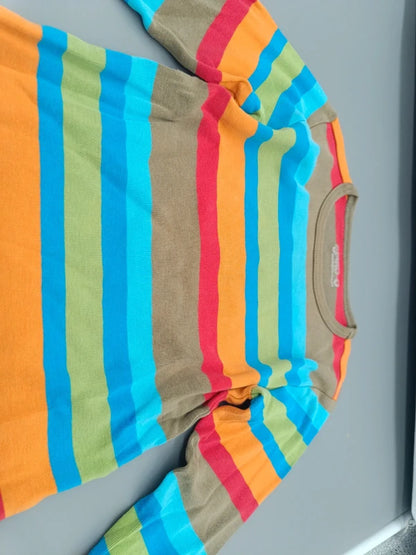 Detail der bunten Streifen am Jako-o Sweatshirt