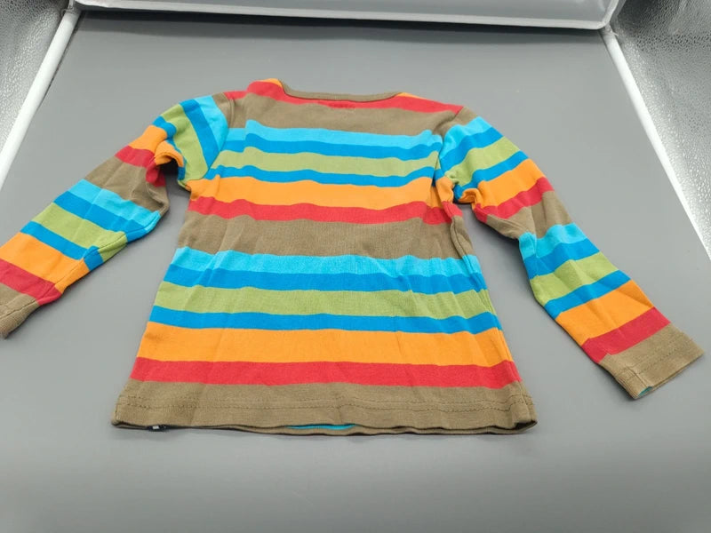Rückseite des bunt gestreiften Jako-o Kinder-Sweatshirts