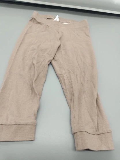 Taupefarbene H&M Baby-Jogginghose Größe 80 mit elastischem Bund, Vorderseite