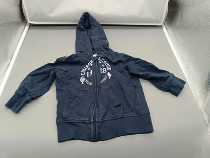 Marineblaue Impidimpi Kapuzenjacke Größe 74/80, Vorderseite