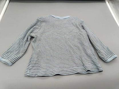 Rückseite des gestreiften Esprit Baby-Langarmshirts in Größe 80