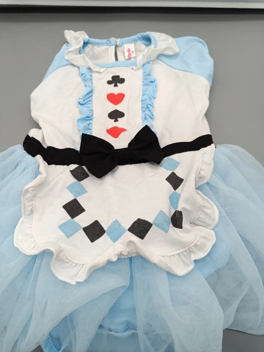 Alice im Wunderland Kostüm Vorderseite Detail