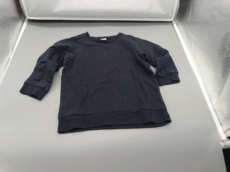 Kinder Sweatshirt Navy Dunkelblau Vorderseite