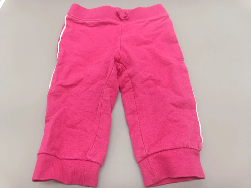 Baby Jogginghose Pink Seitenansicht Streifen