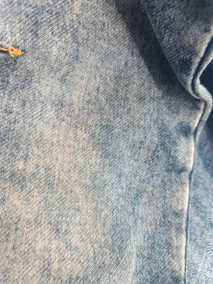 Kinder Jeans Gebrauchsspur Detailfoto Oberschenkel