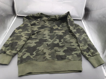 Kinder Hoodie Camouflage Grün Seitenansicht