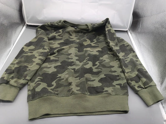 Kinder Hoodie Camouflage Grün Seitenansicht