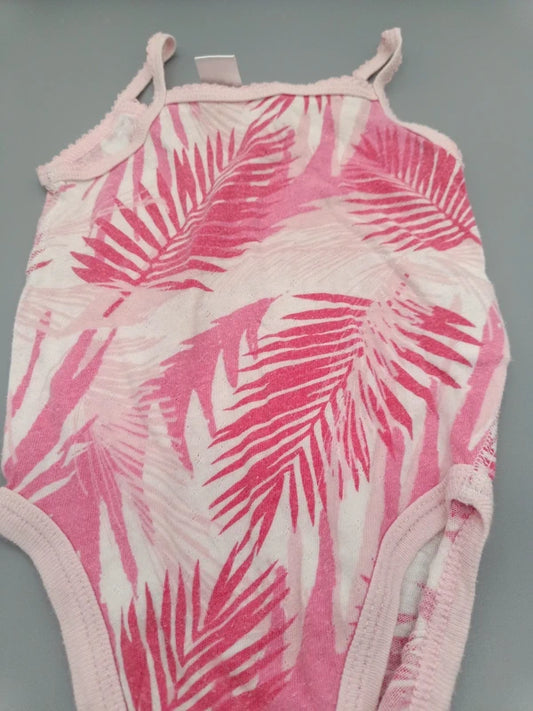Baby Body Palmblatt Print Nahaufnahme Träger