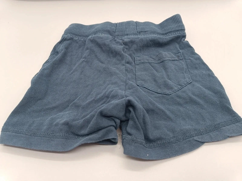 Baby Shorts Stahlblau Rückseite mit Tasche