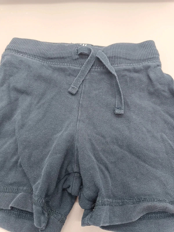 Baby Shorts Stahlblau Detail Bund
